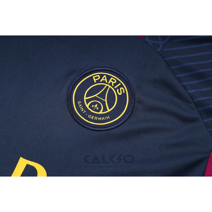 Tuta da Track Paris Saint-Germain Manica Corta 2023-2024 Blu - Pantaloncini